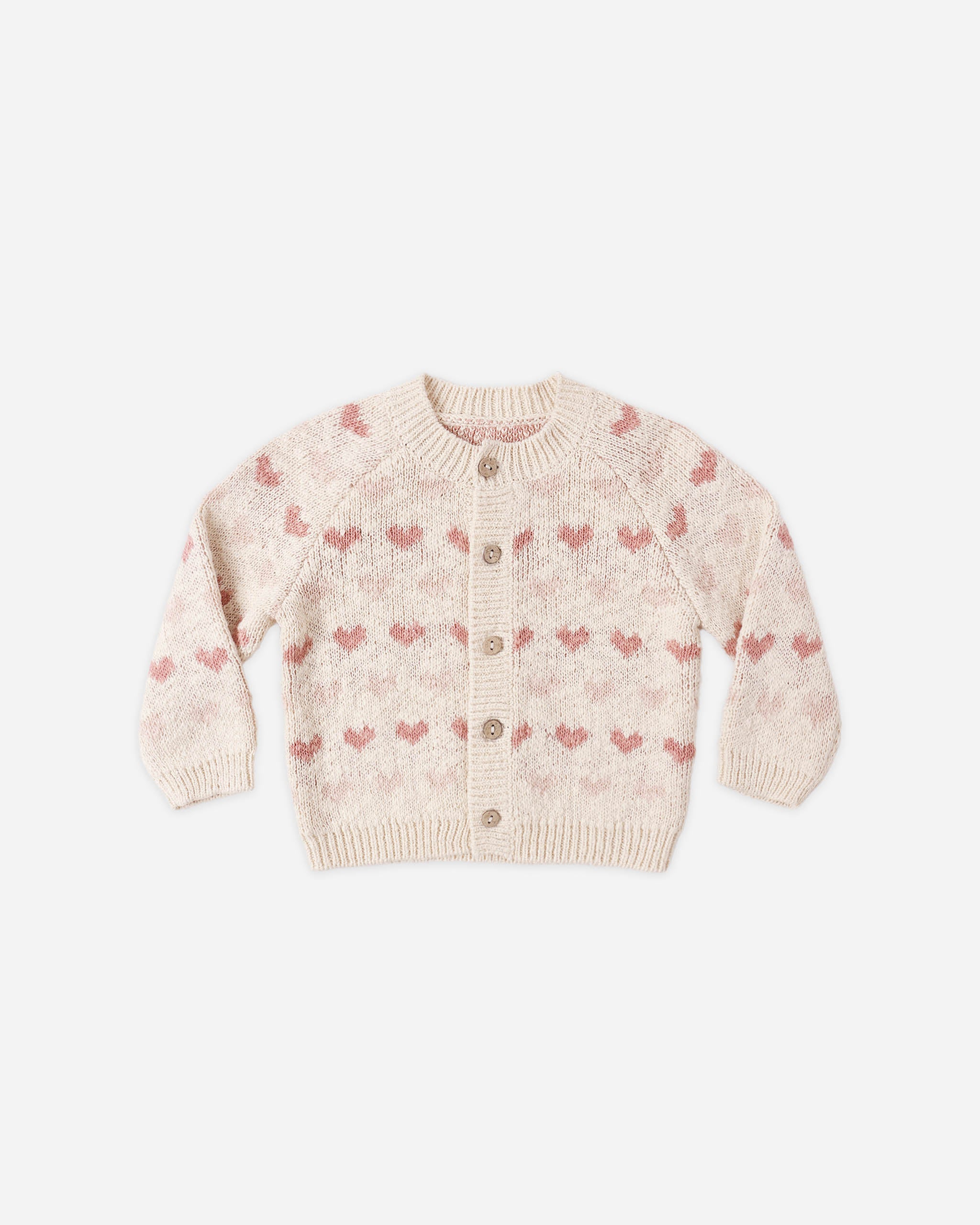 Quincy Mae Knit Cardigan - Hearts