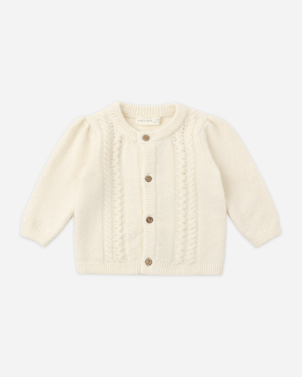 Quincy Mae Holly Cardigan - Natural