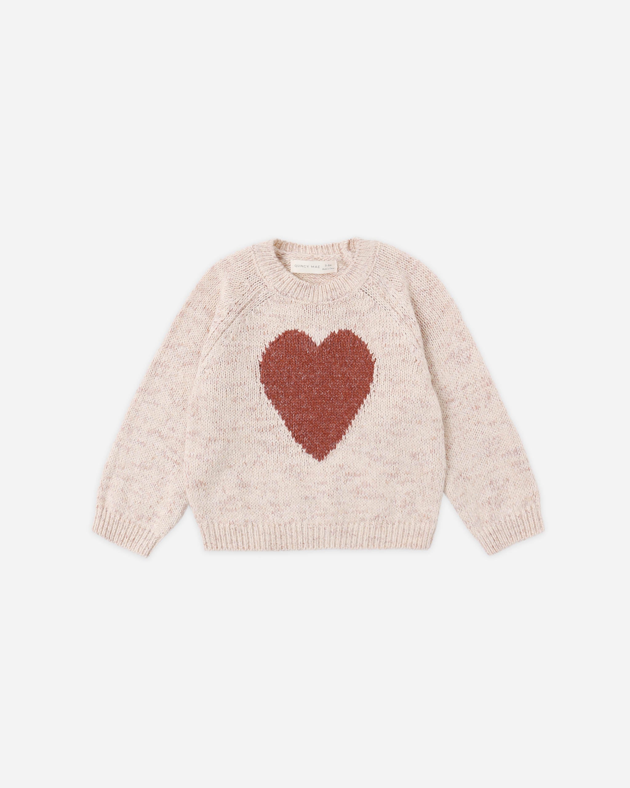 Quincy Mae Knit Sweater - Red Heart
