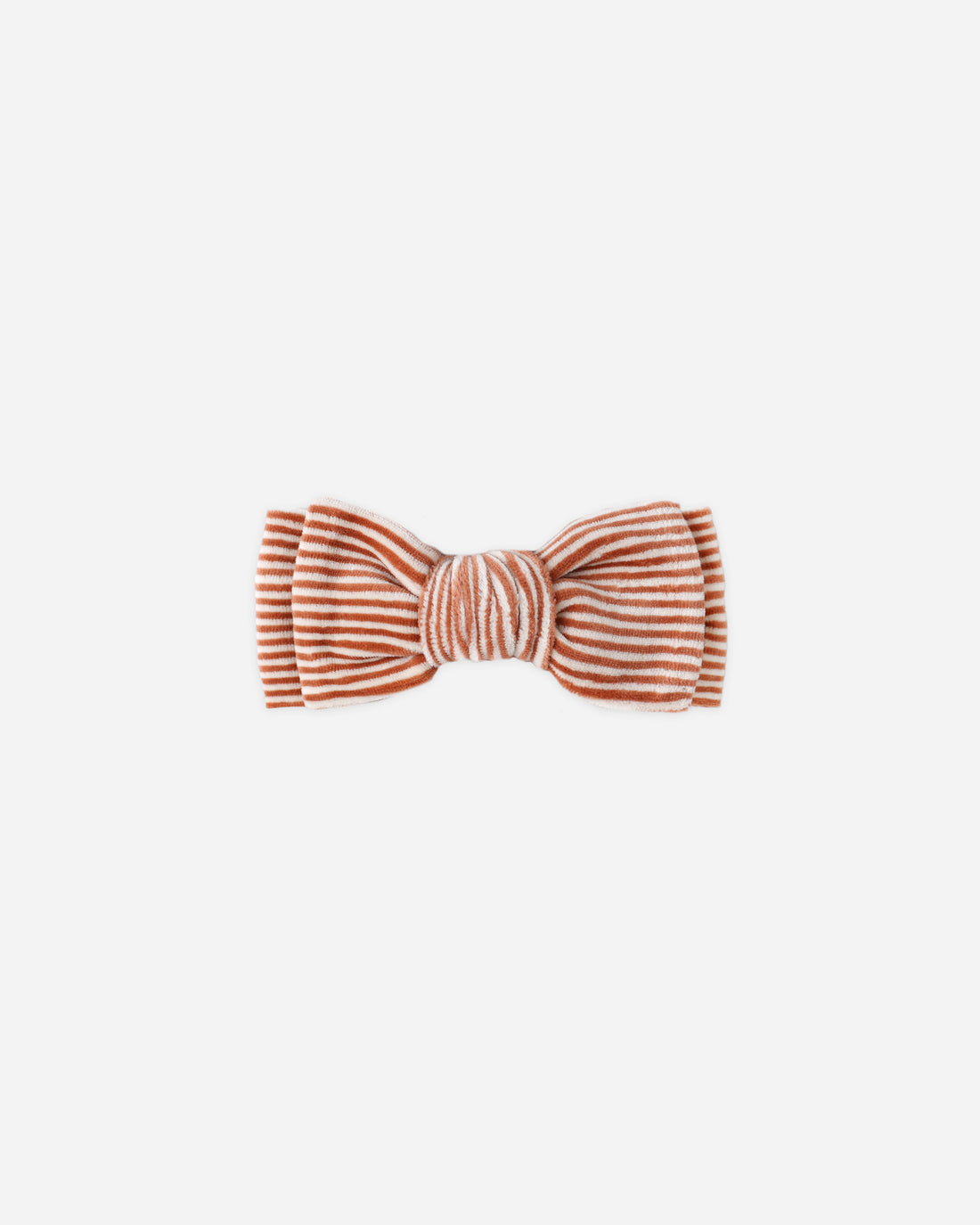 Quincy Mae Velour Bow Headband - Candy Stripe