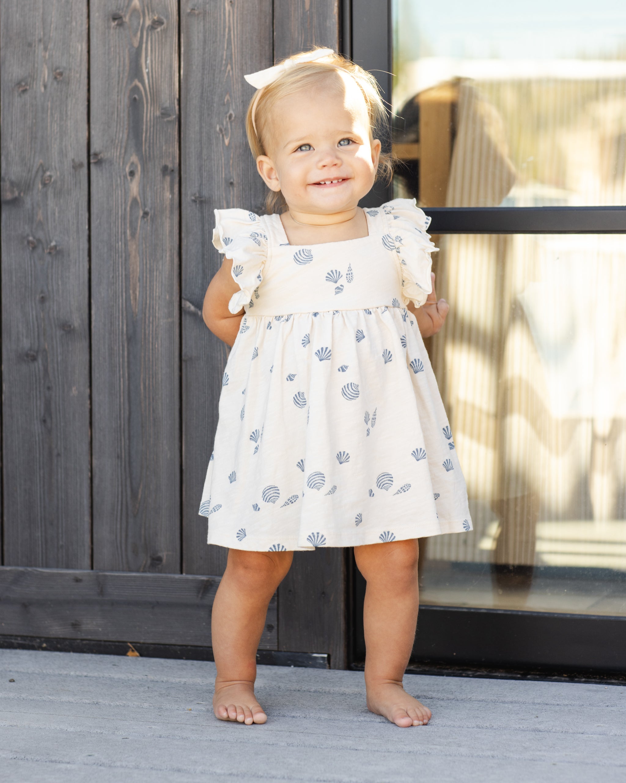 Rylee + Cru Mariposa Dress - Seashells