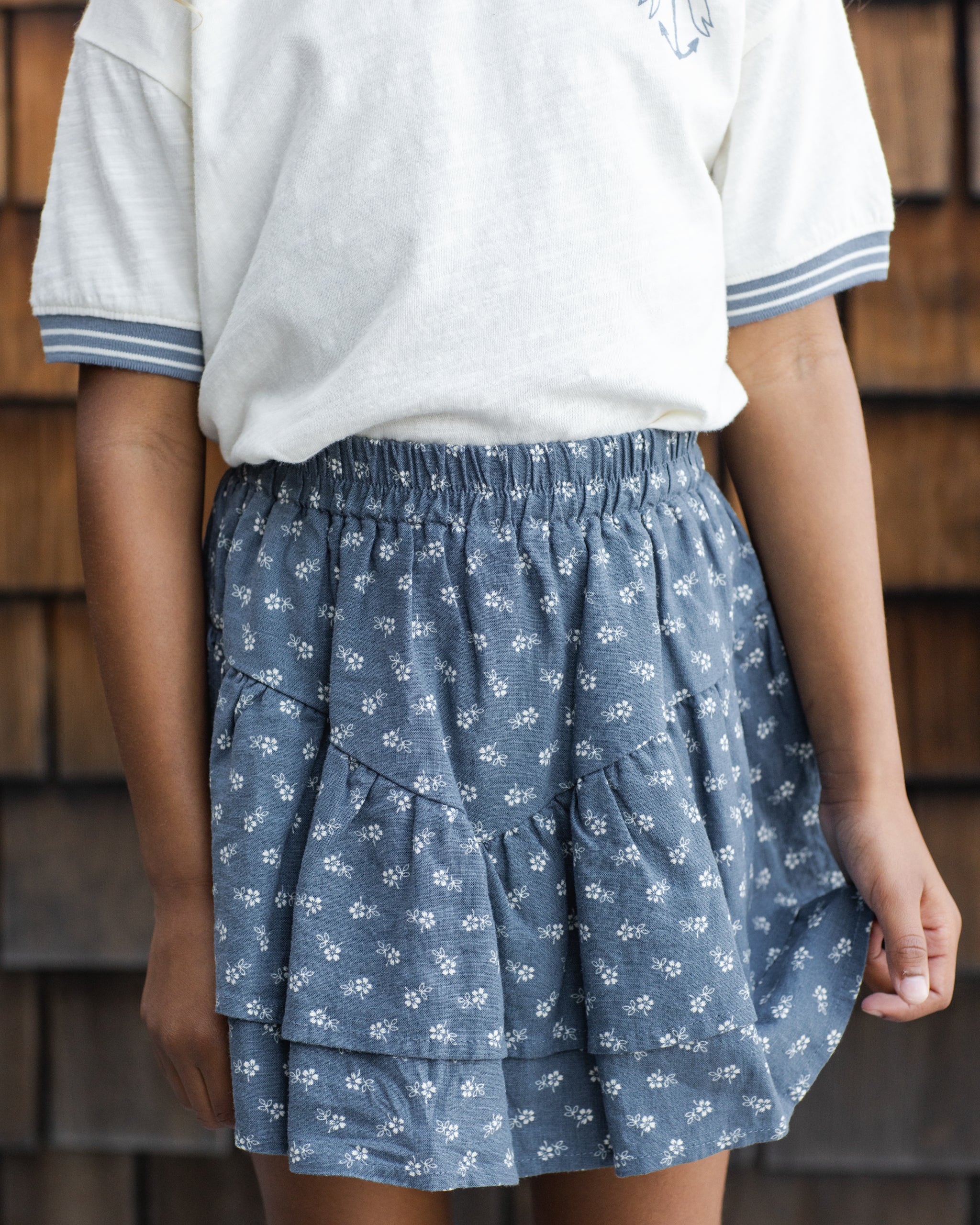 Rylee + Cru Tiered Mini Skirt - Ditsy