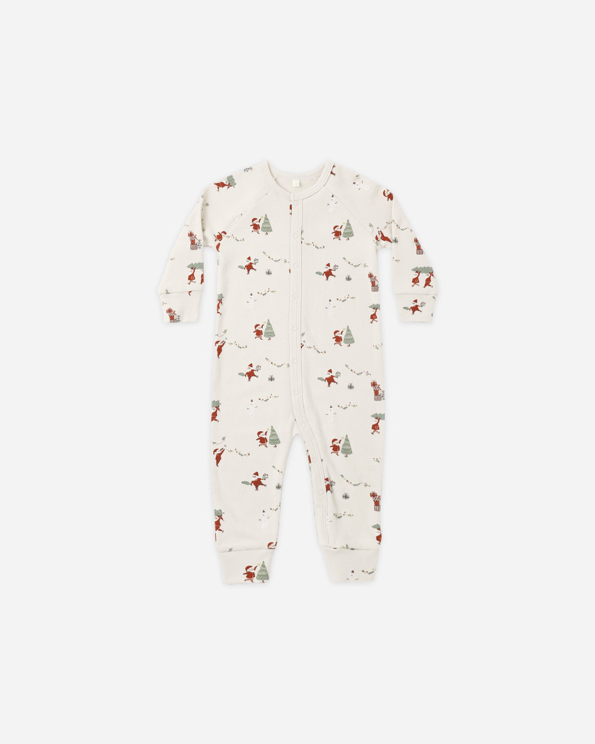 Rylee + Cru Organic Long John Pajamas - Gnome Village