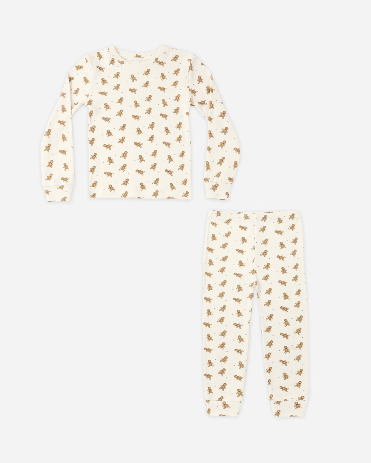 Rylee + Cru Organic Long Sleeve Pajama Set - Gingerbread
