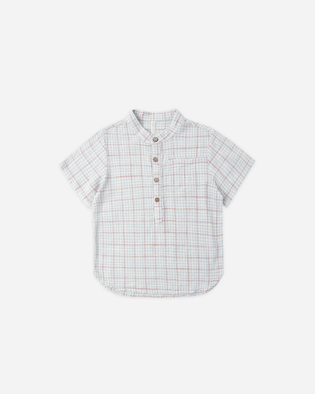 Rylee + Cru Mason Shirt - Light Blue Plaid