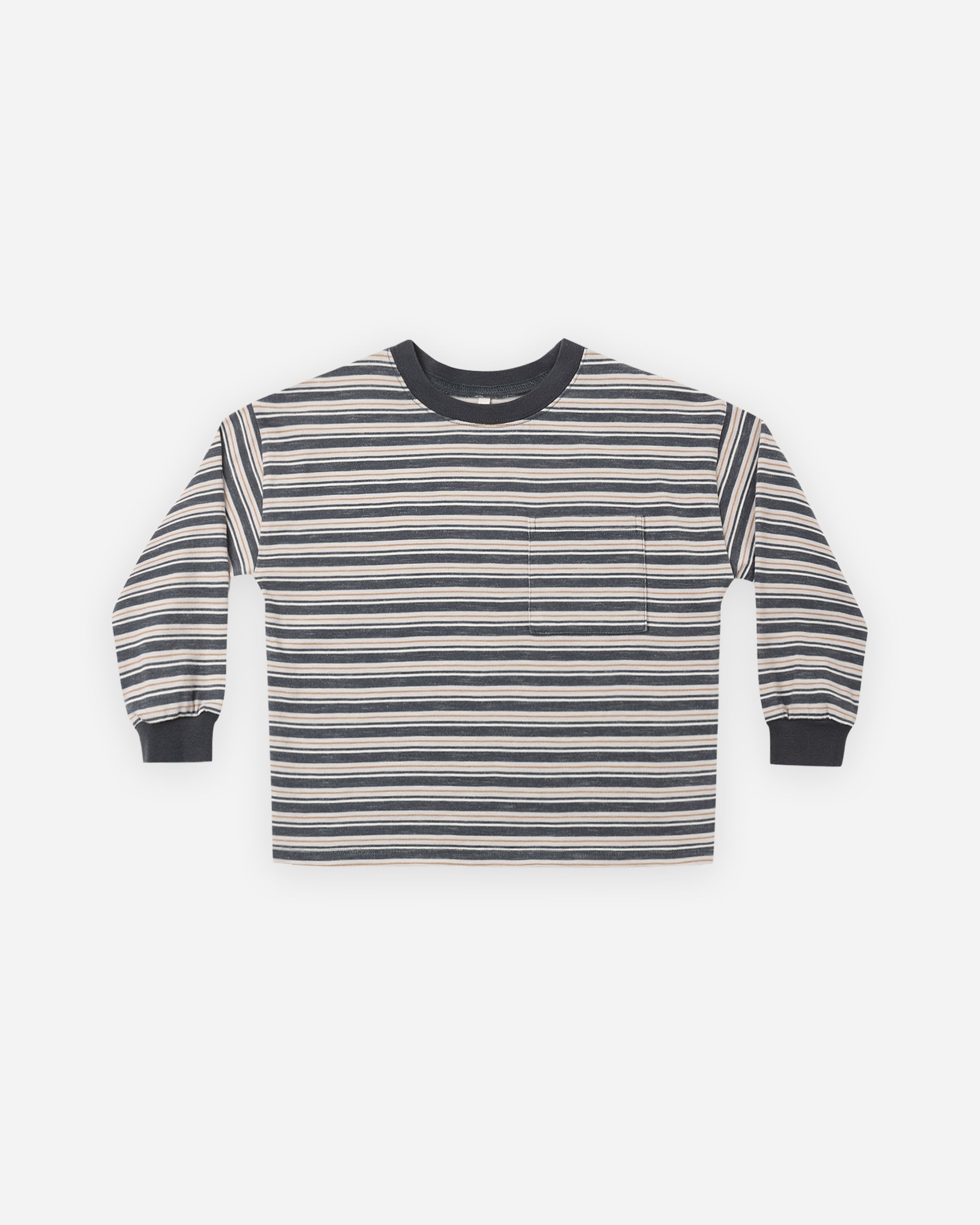 Rylee + Cru Relaxed Long Sleeve Tee - Blue Stripe