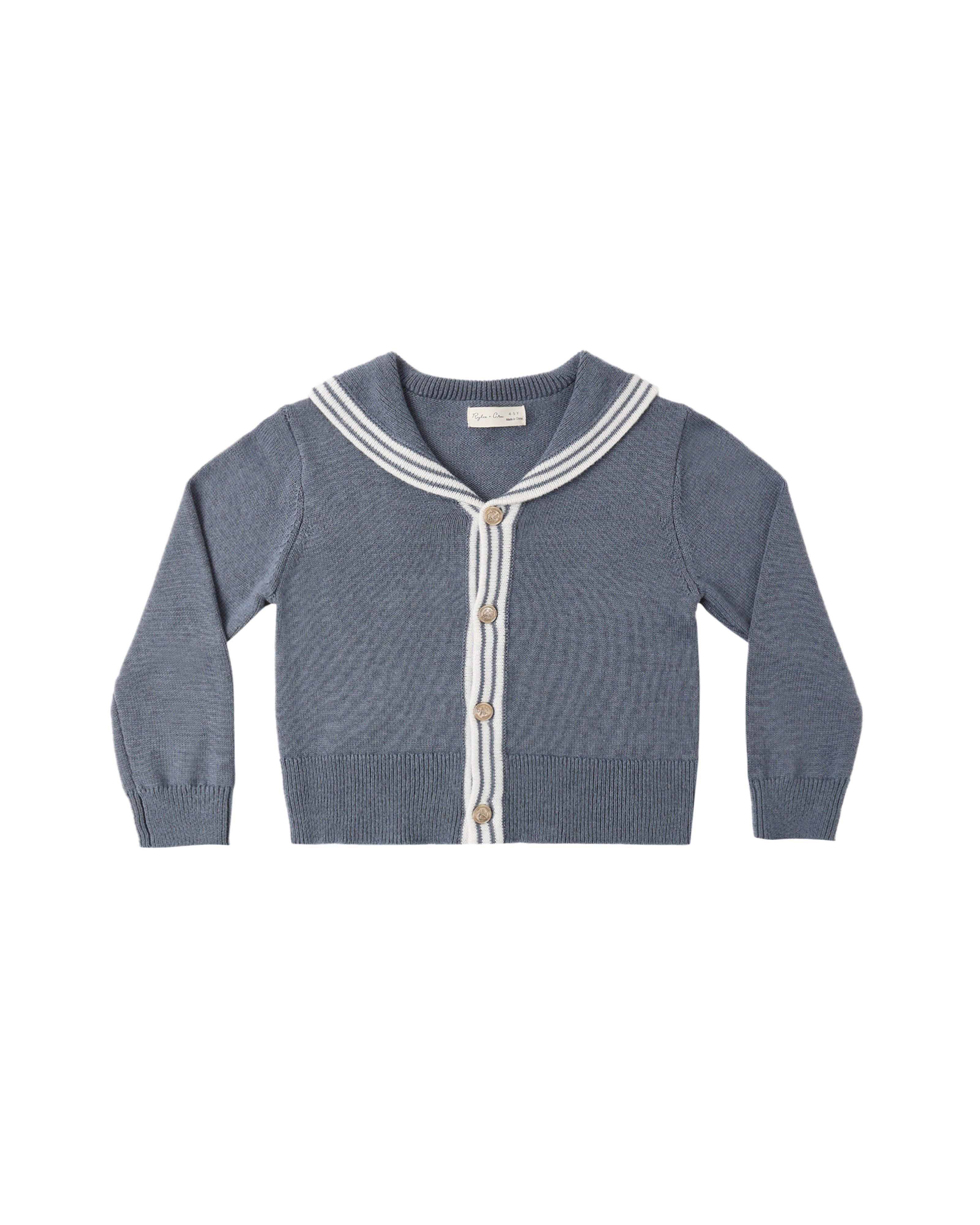 Rylee + Cru Sailor Cardigan - Marine