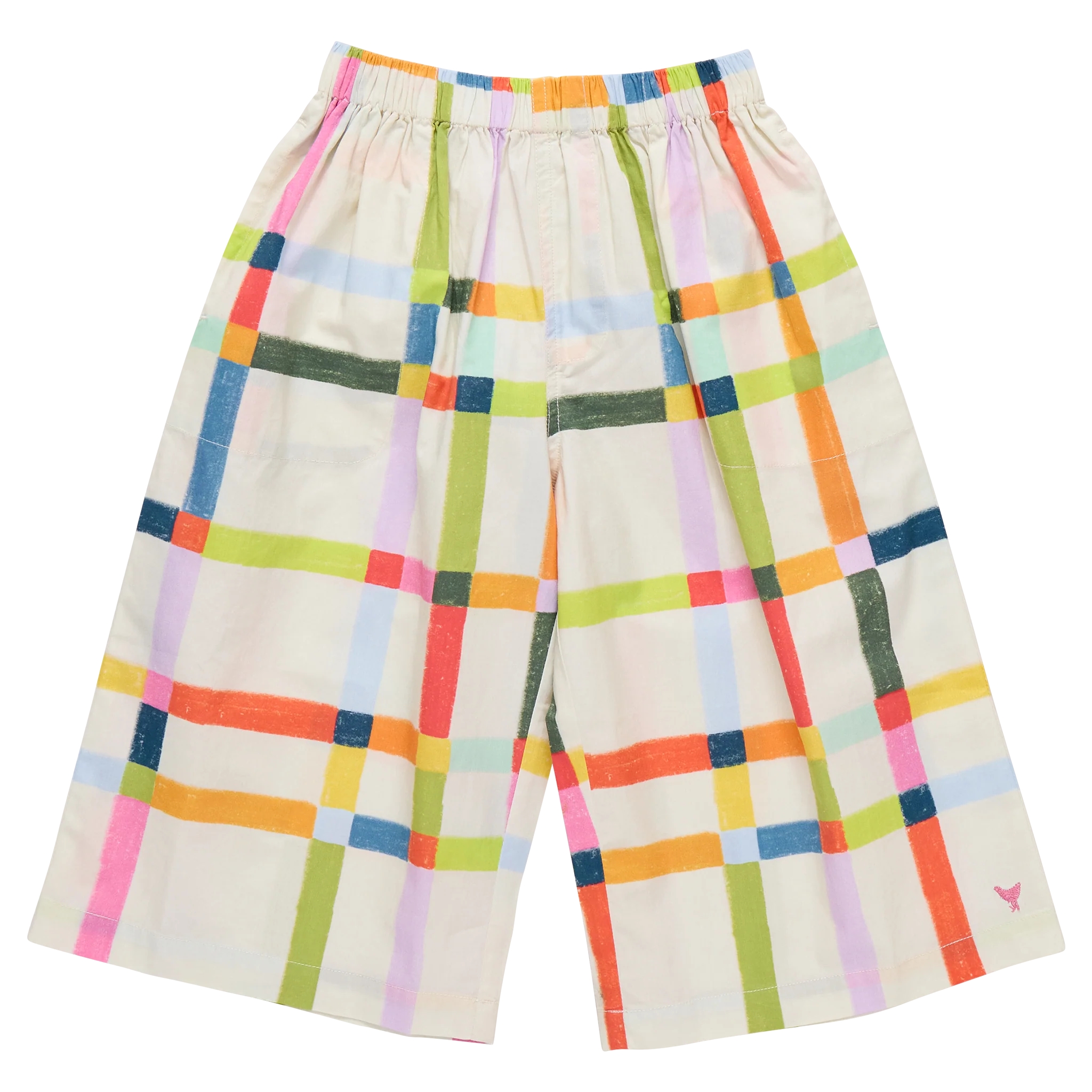 Pink Chicken Girls Wylie Pant - Multi Tattersall