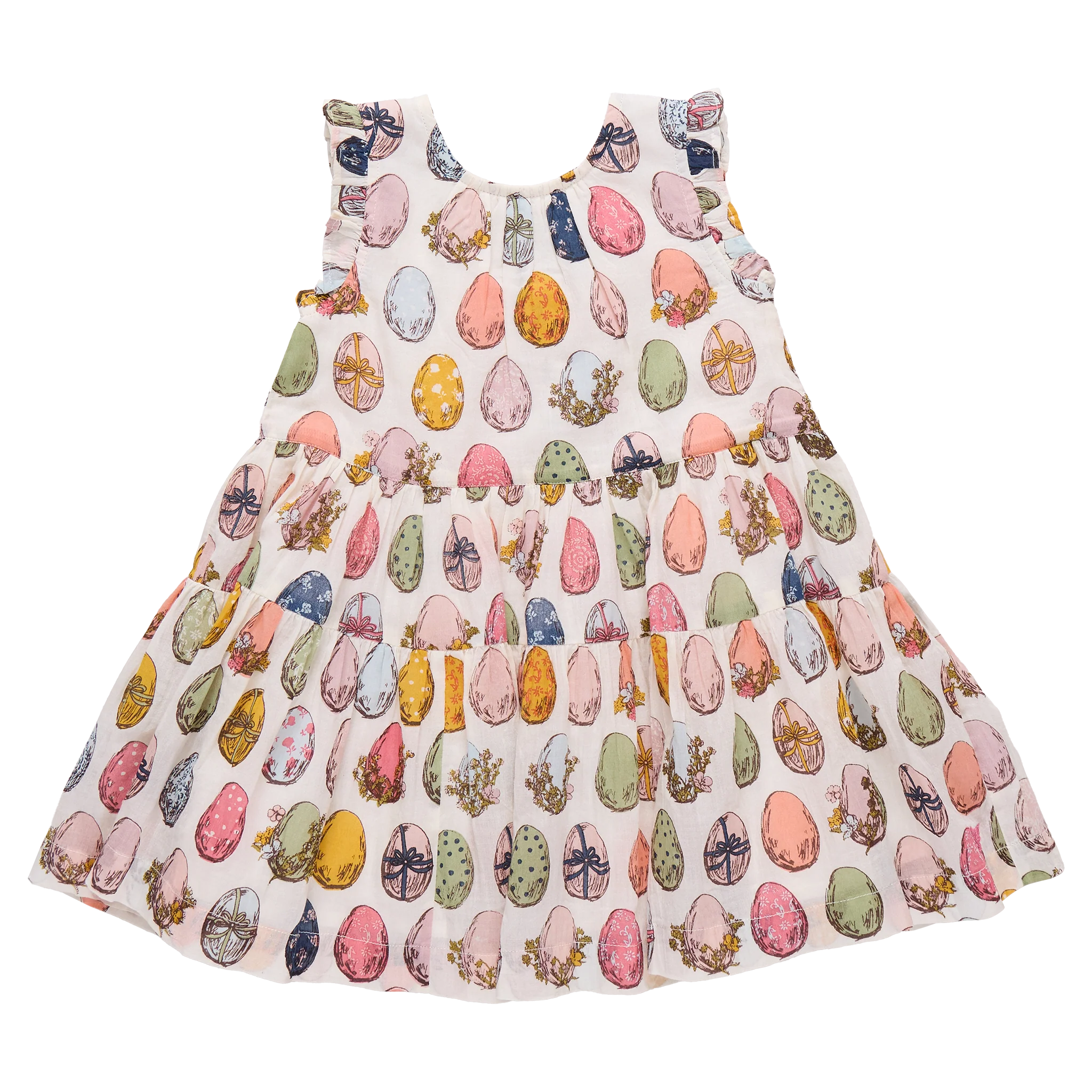 Pink Chicken Girls Eloise Dress - Multi Eggs