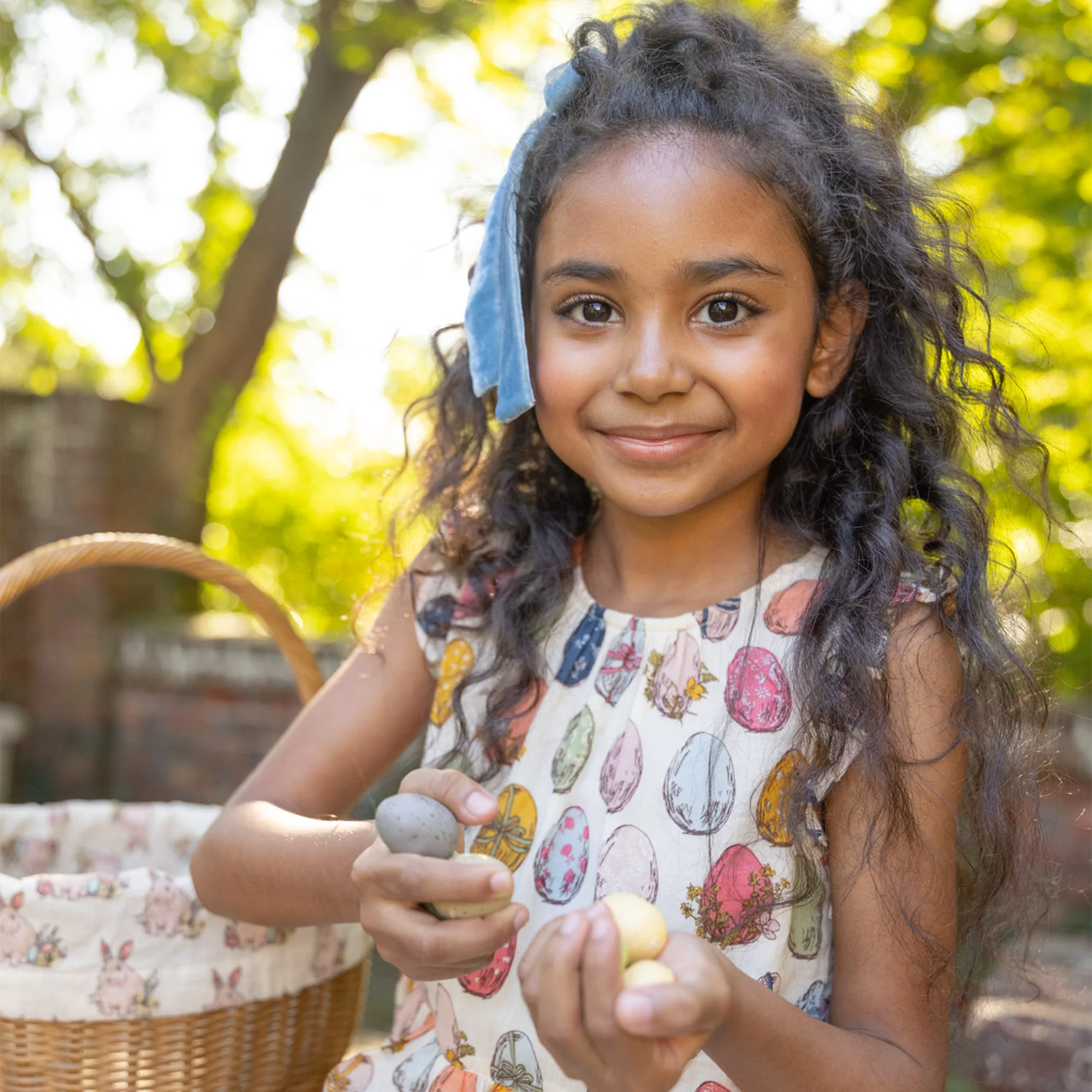 Pink Chicken Girls Eloise Dress - Multi Eggs
