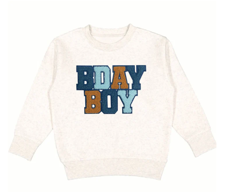 Birthday Boy Patch Sweatshirt