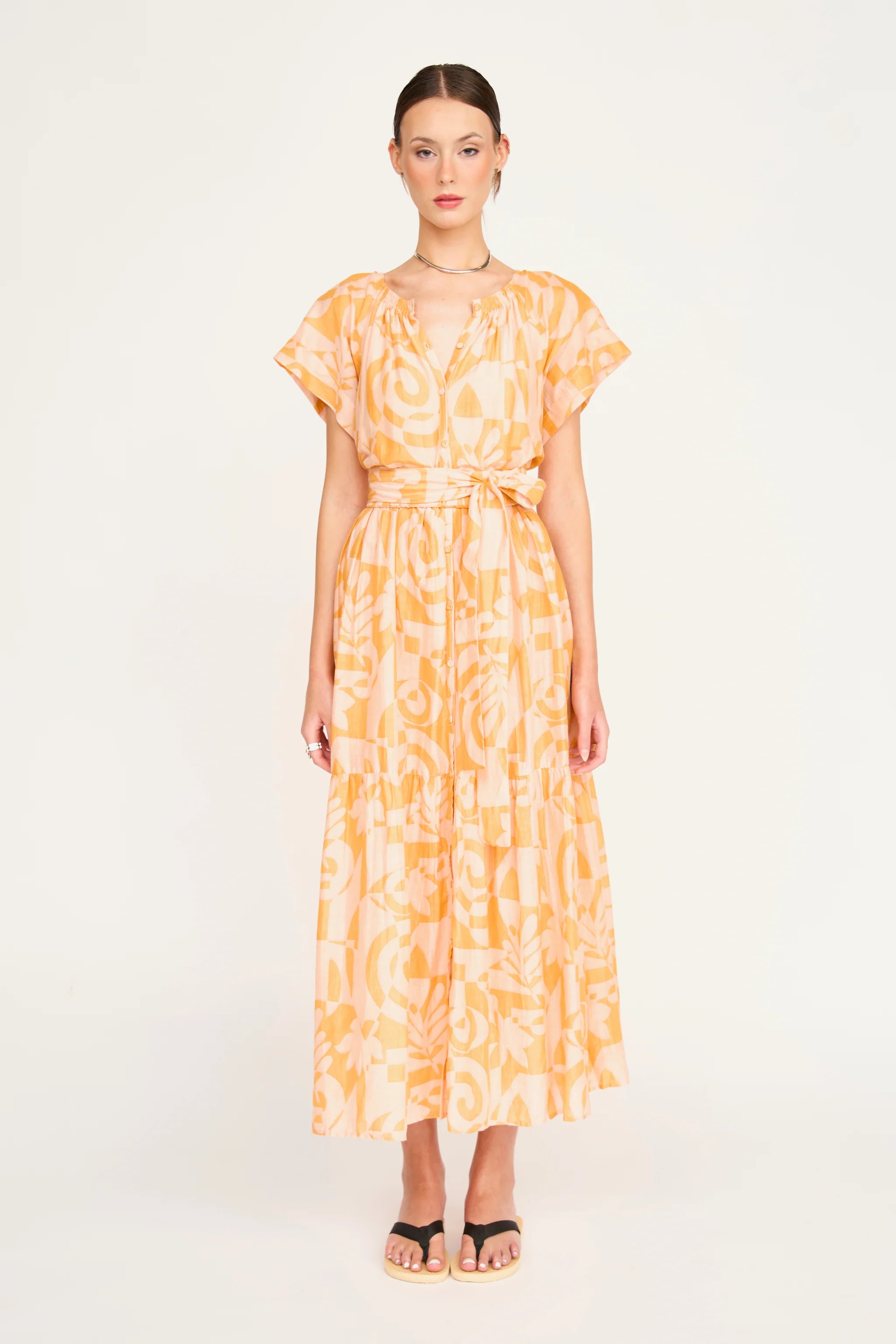MIRTH Vienna Maxi Dress - Orangesicle
