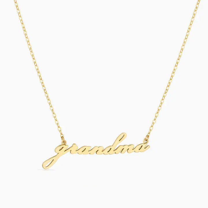 THATCH Grandma Script Necklace