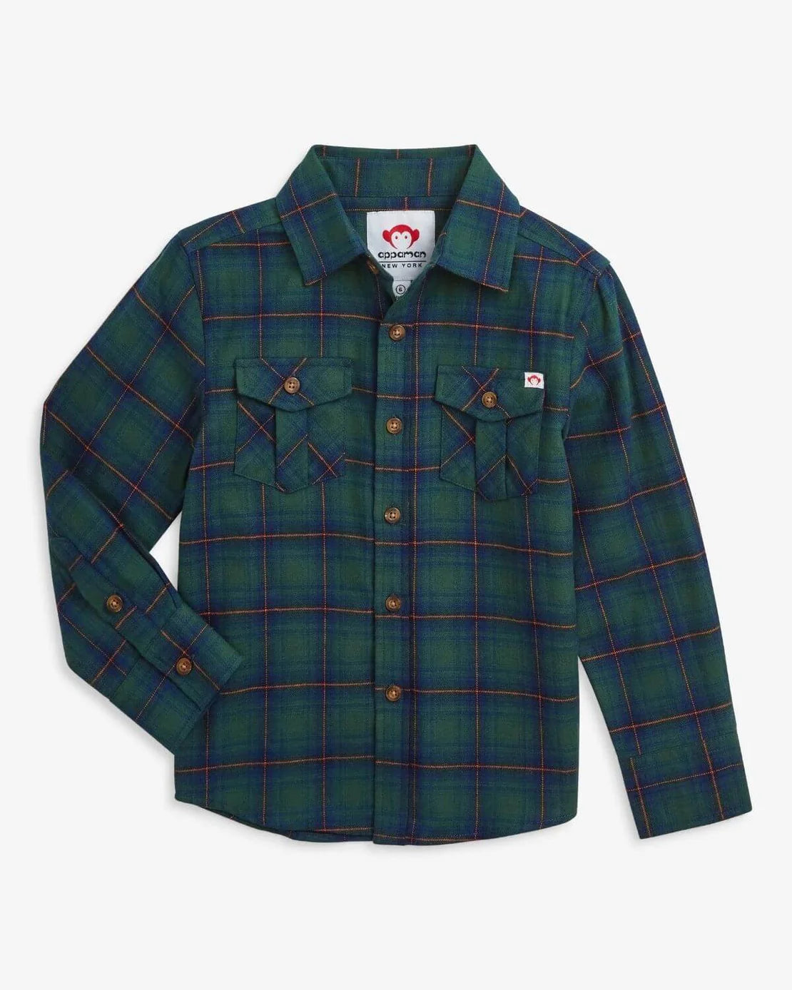 Appaman Flannel Shirt - Blue/Green Plaid
