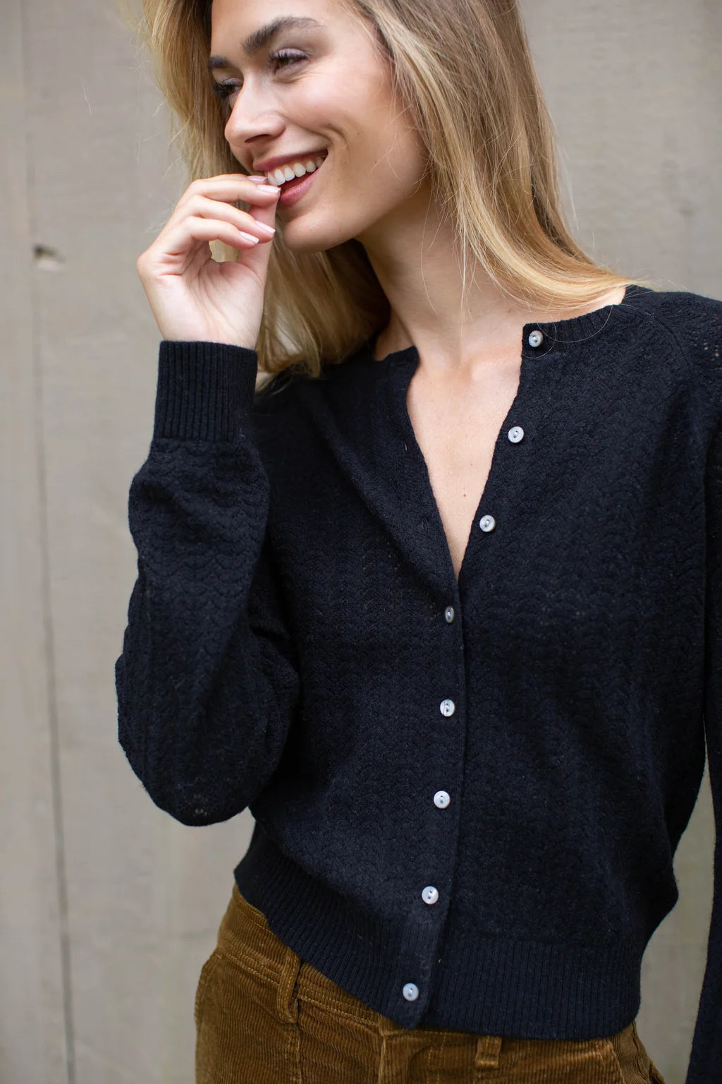 Marea Camilla Cardigan - Black