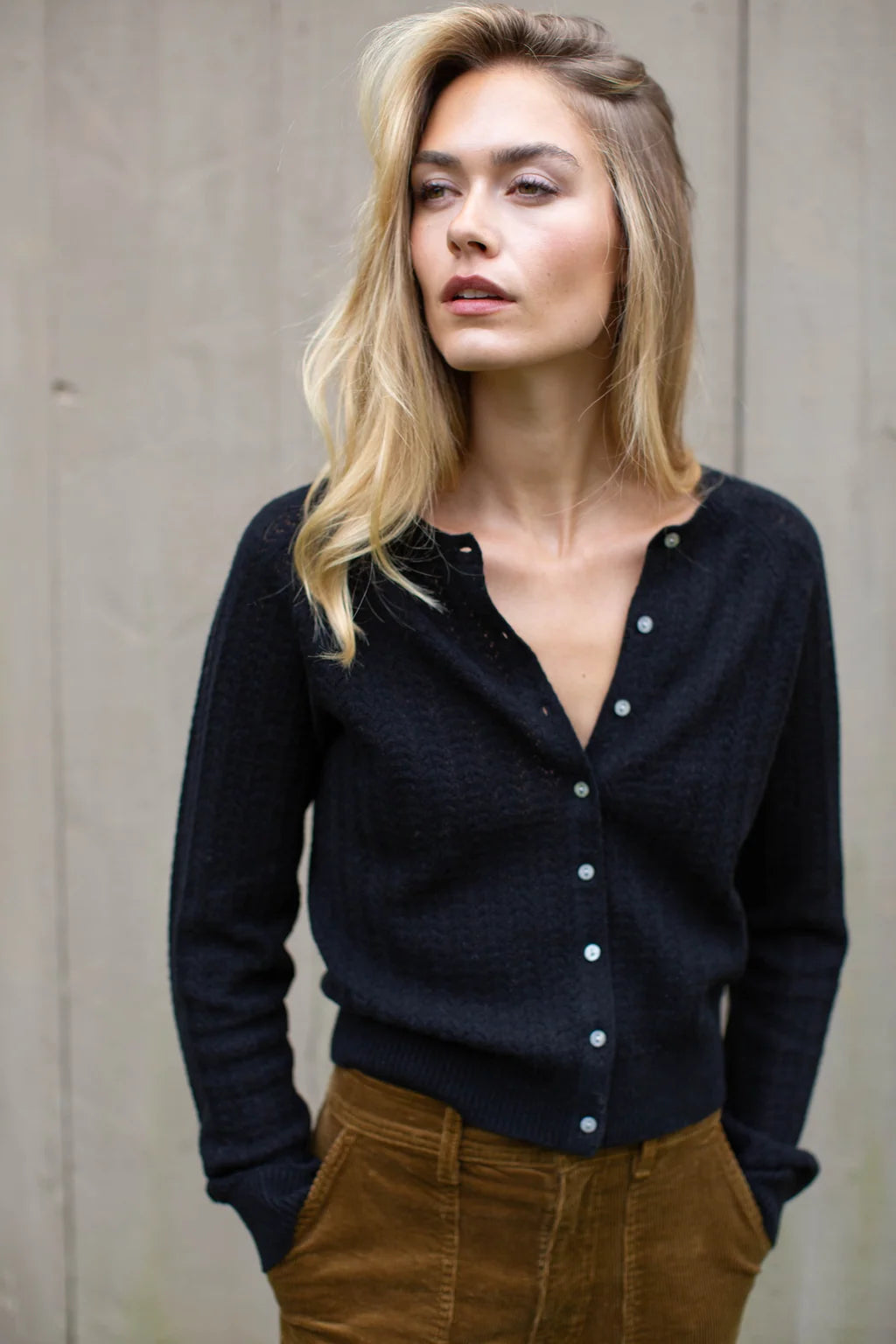 Marea Camilla Cardigan - Black