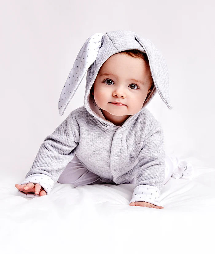 Livly Bunny Cardigan - Grey Melange