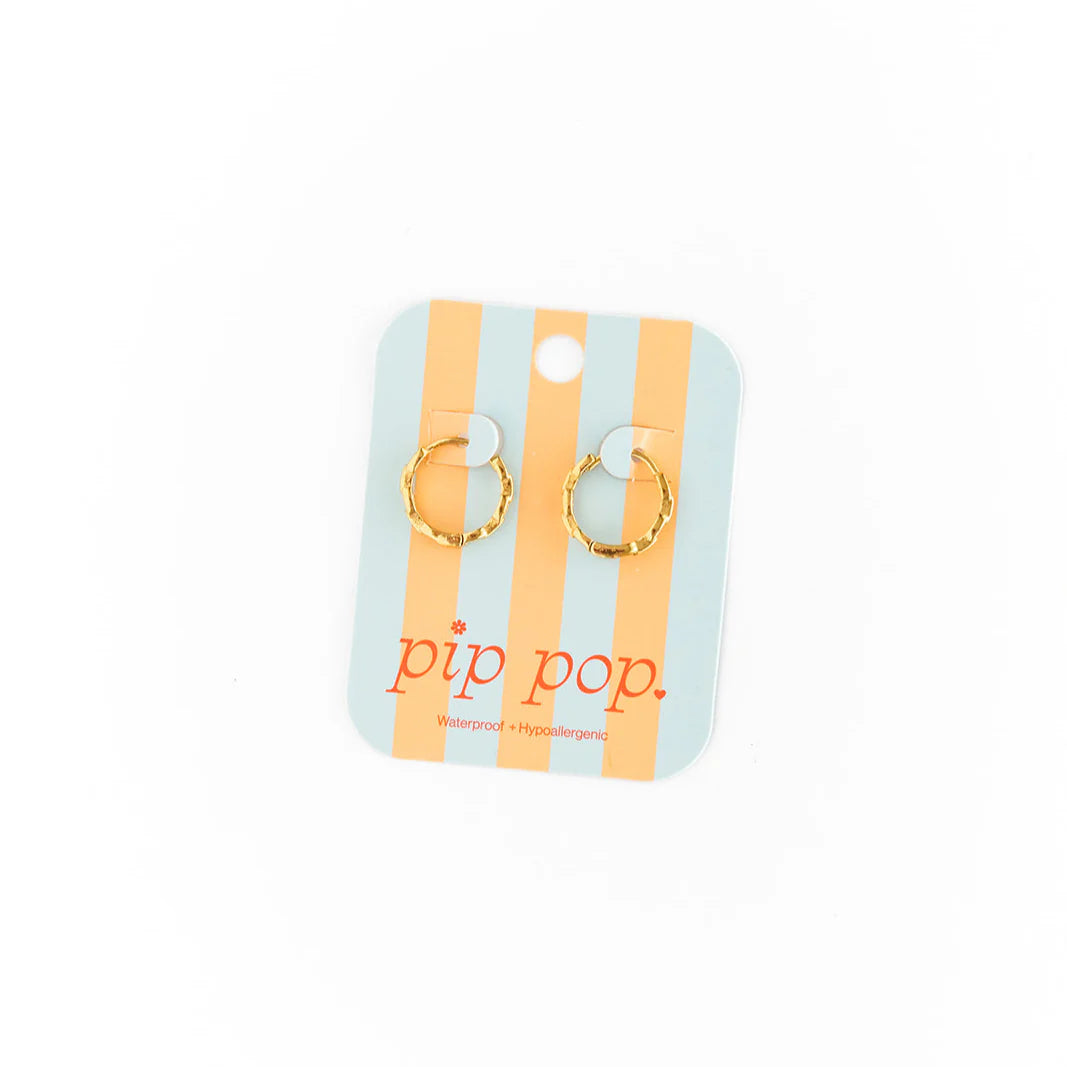 Pip Pop Chain Hoop Earrings