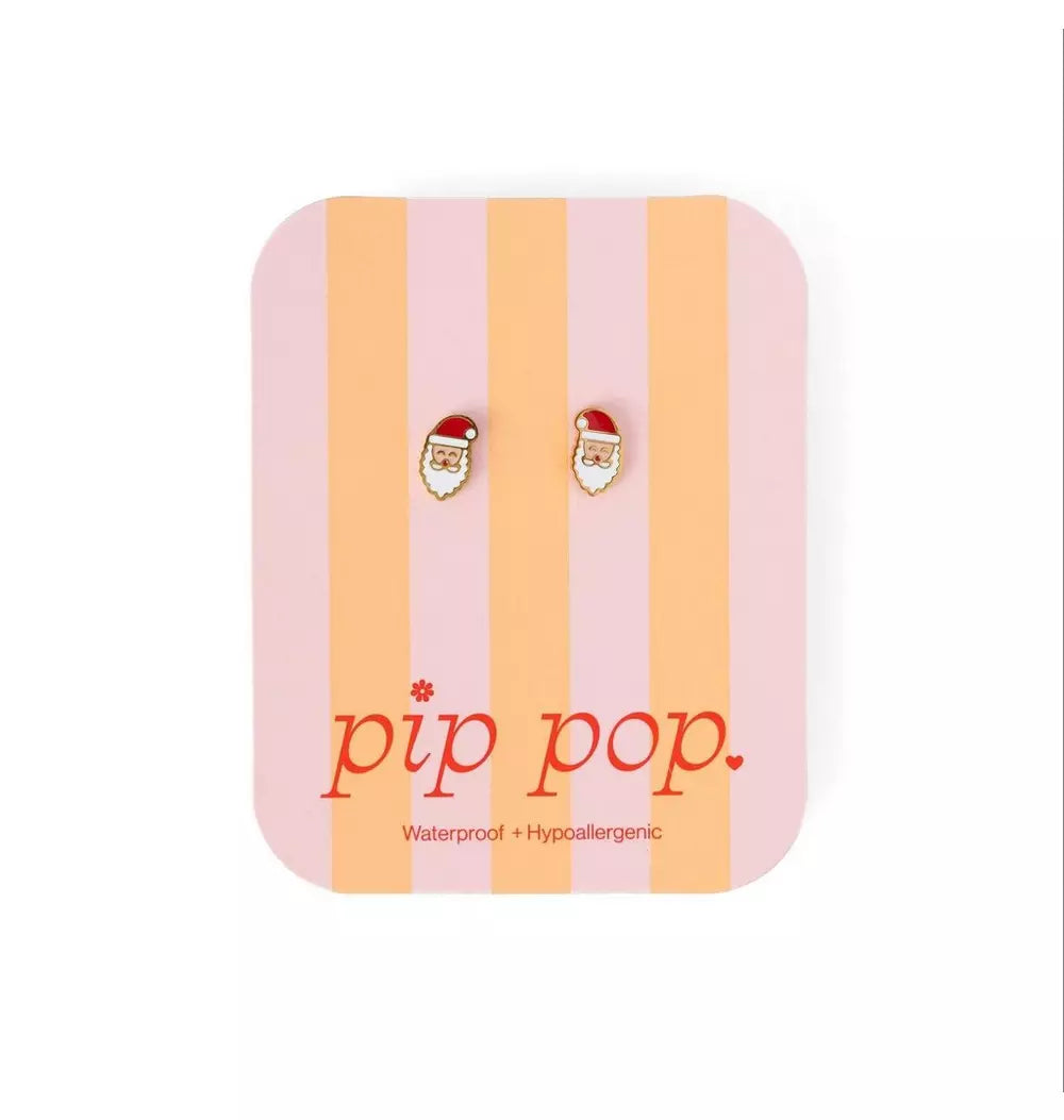 Pip Pop Santa Stud Earrings