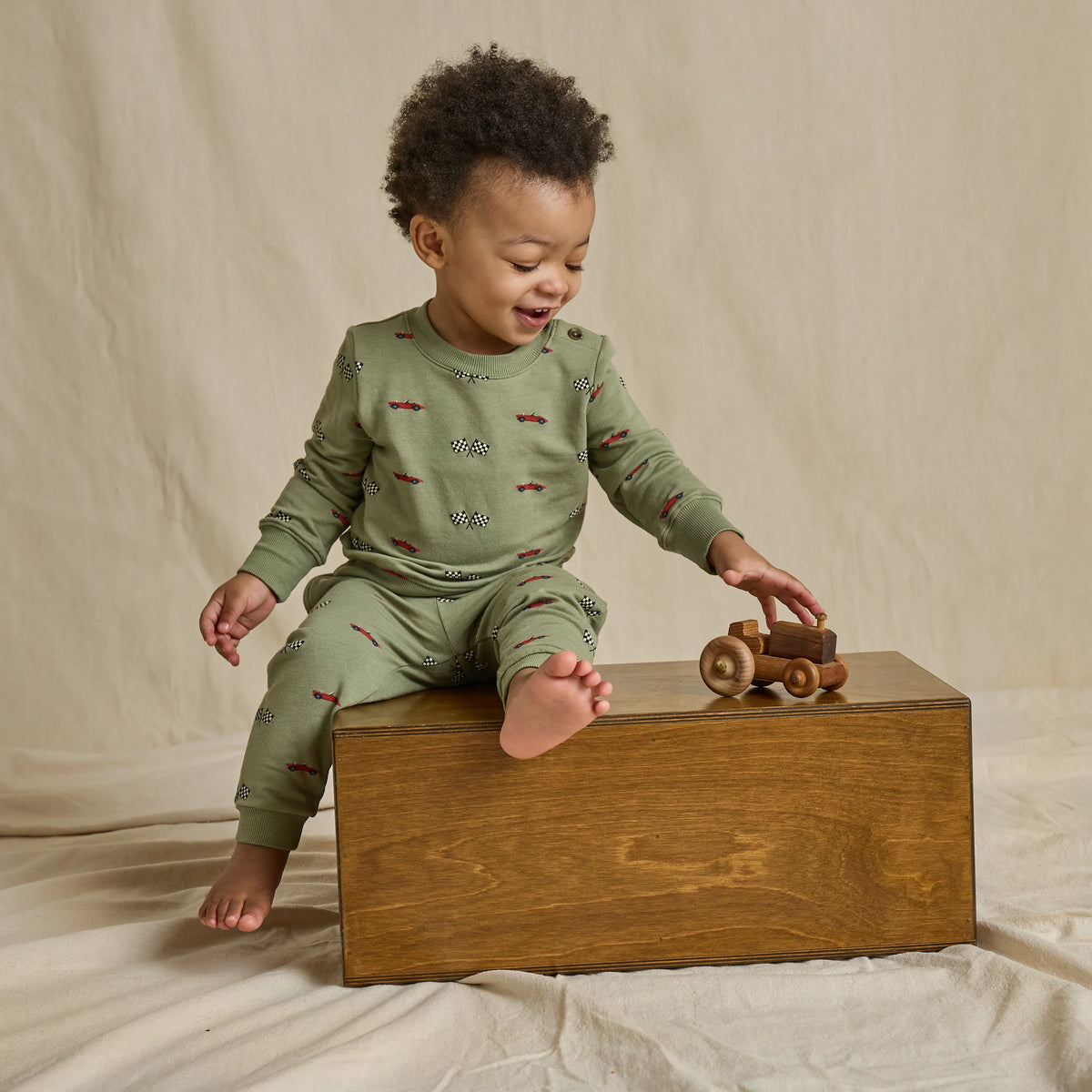 Coop Kids by PC Baby Jax Jogger Set - Racecars