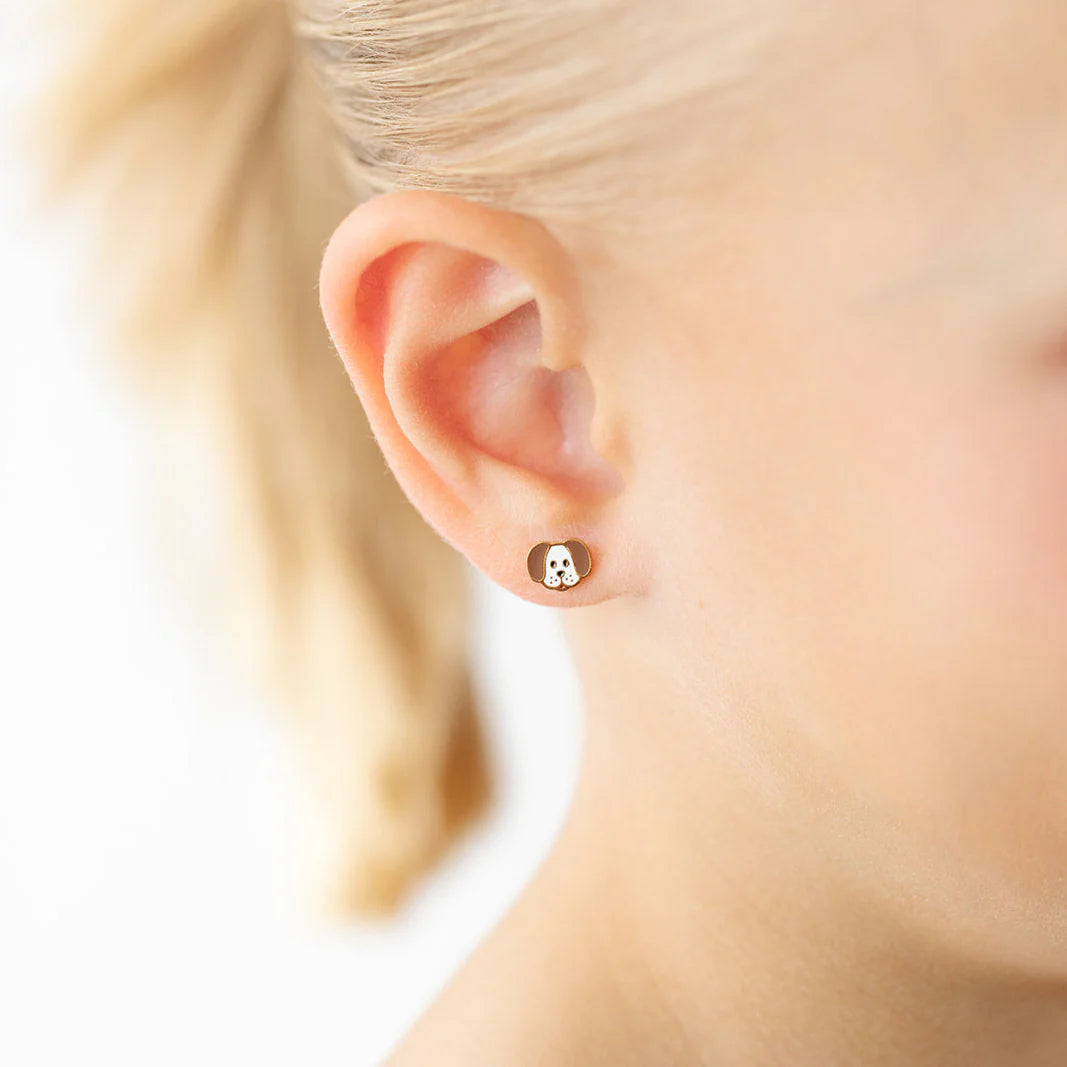 Pip Pop Dog Stud Earrings