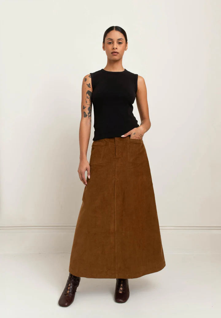 Paper Label Lydia Tank - Black