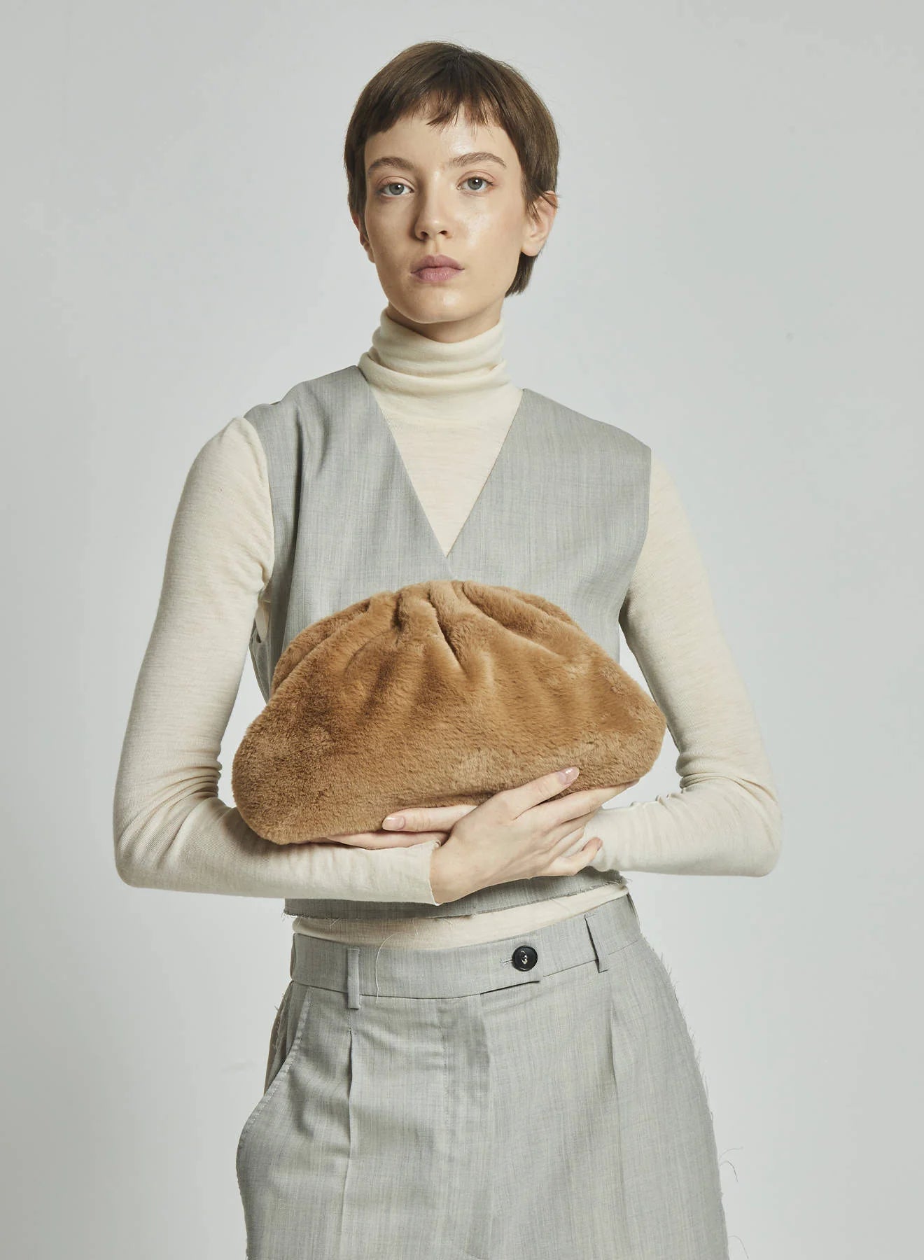 Maria La Rosa Nita Game Bag - Nude