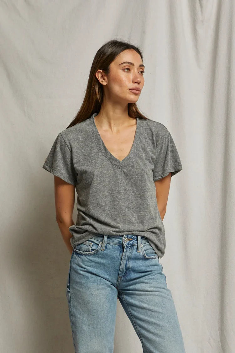 Perfect White Tee - Hendrix - Heather Grey