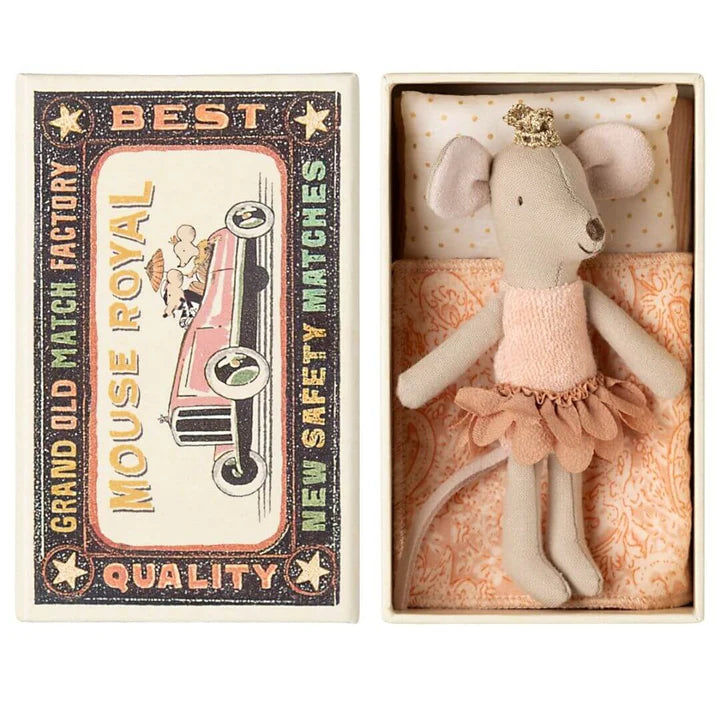 Maileg Princess Mouse - Little Sister in Matchbox