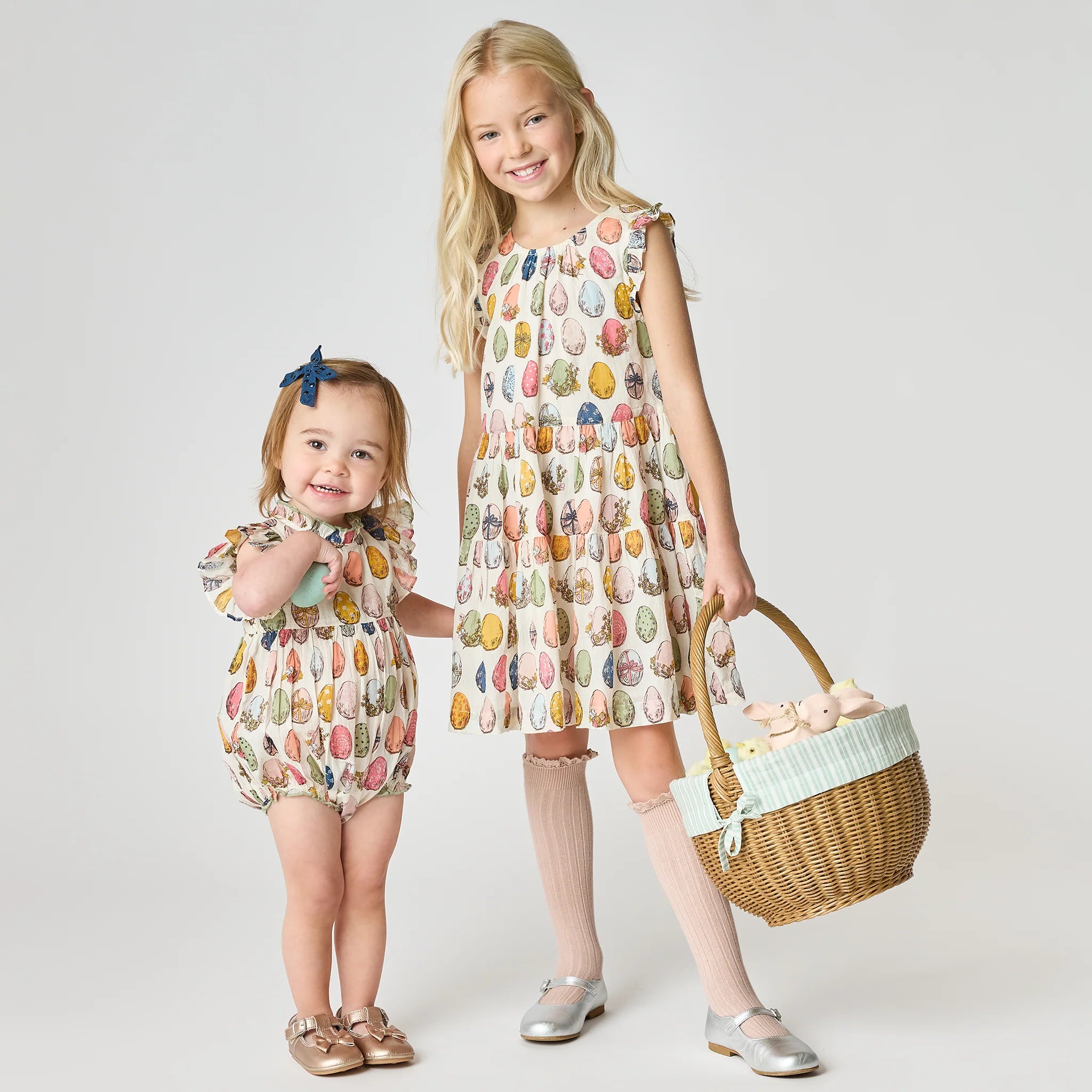Pink Chicken Girls Eloise Dress - Multi Eggs