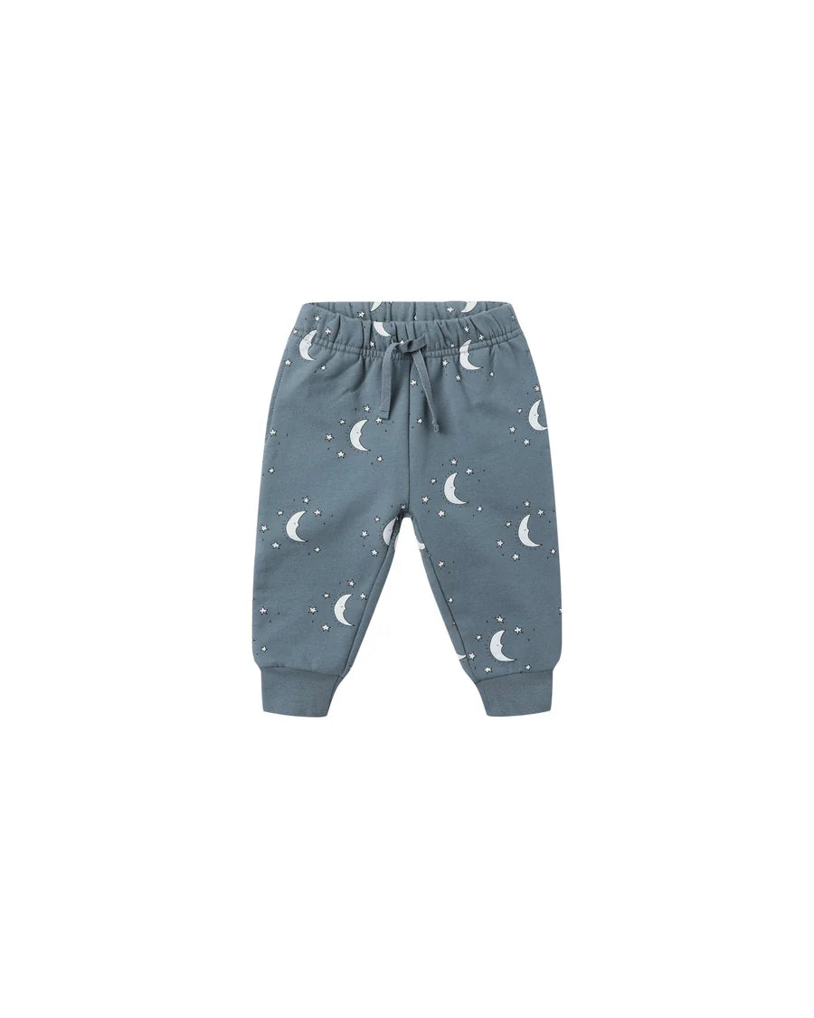Quincy Mae Relaxed Fit Sweatpants - Silver Moons