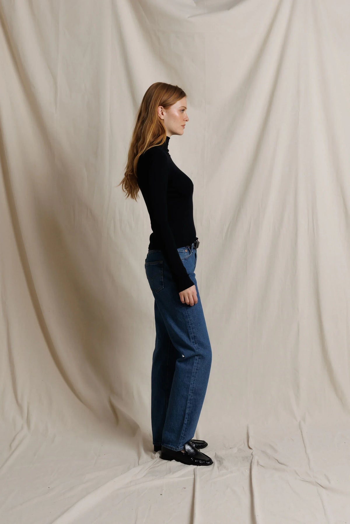 perfectwhitetee Tati Rib Turtleneck - Black