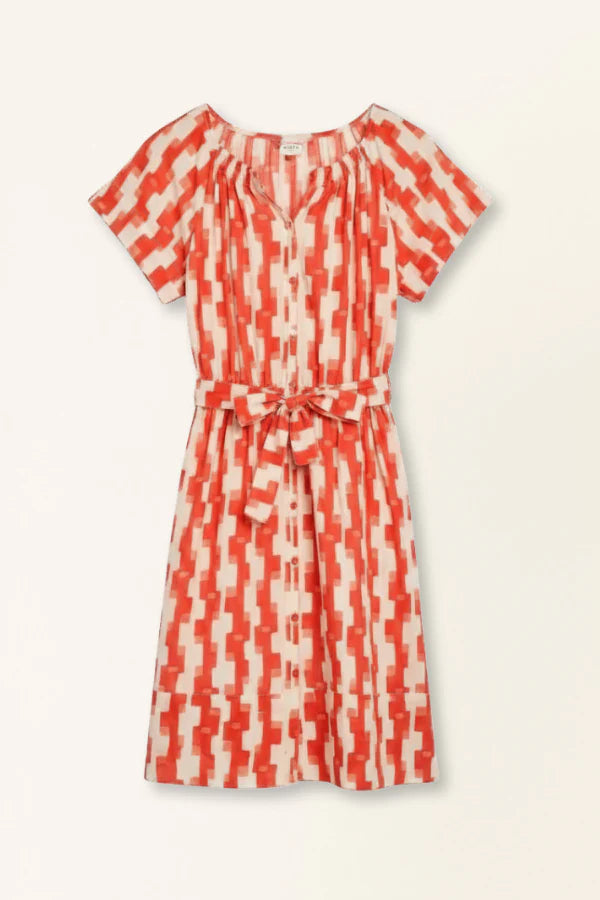 MIRTH Vienna Short Dress - Cherry Hopscotch
