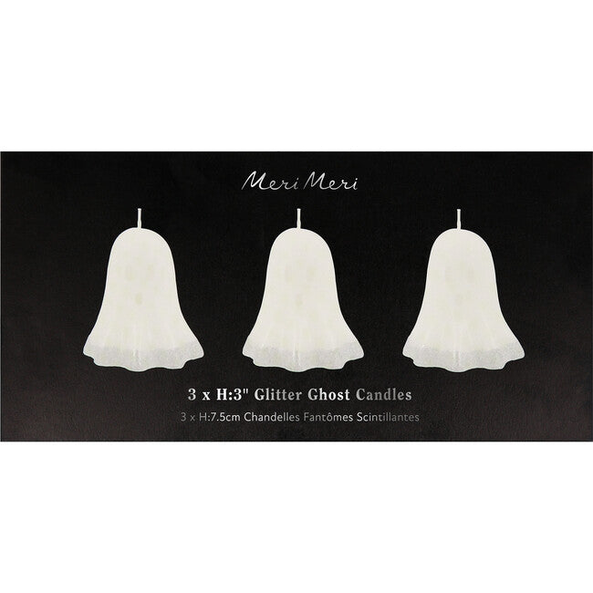 Meri Meri Glitter Dipped Ghost Candles