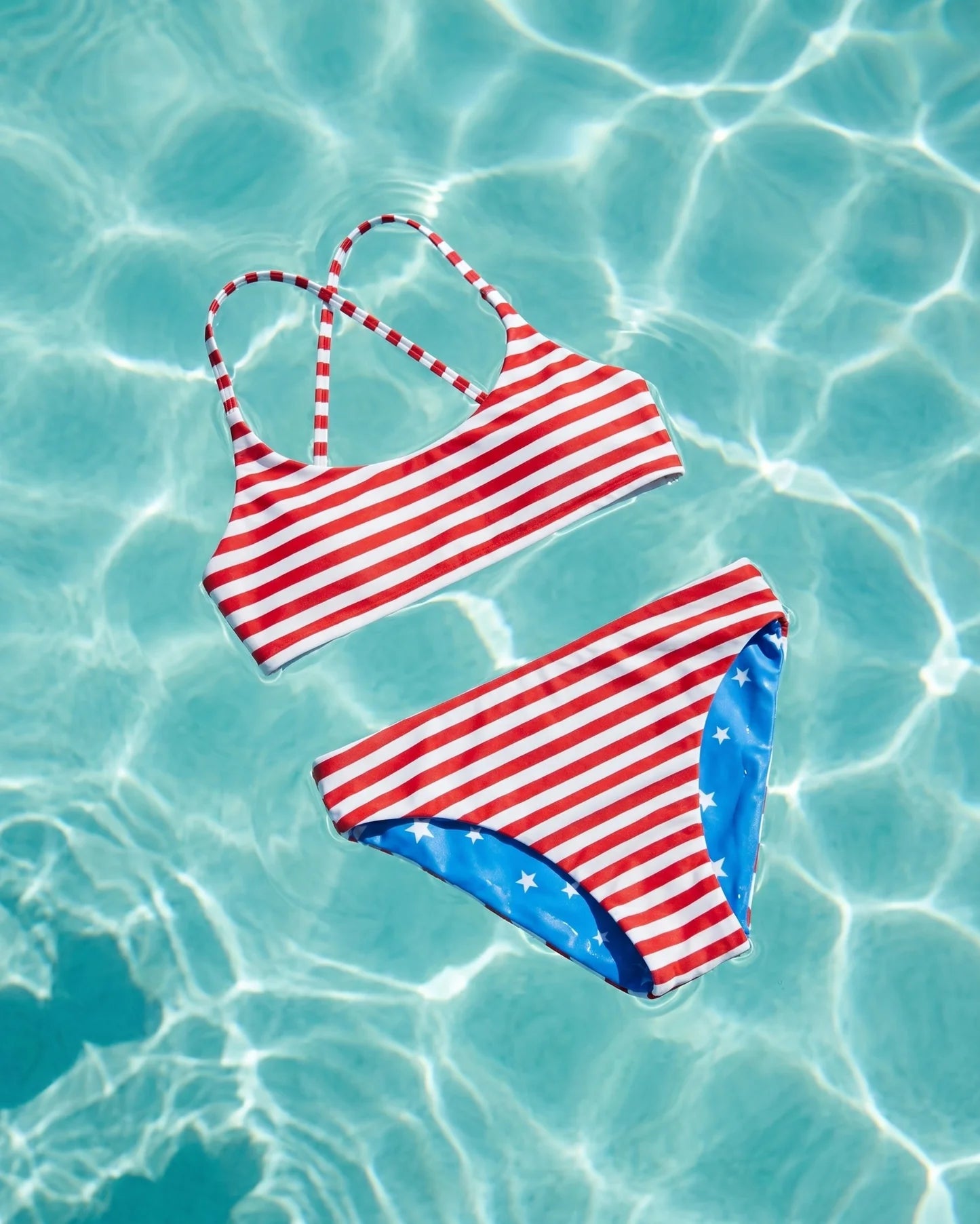 Waverly Reversible Bikini - Stars and Stripes