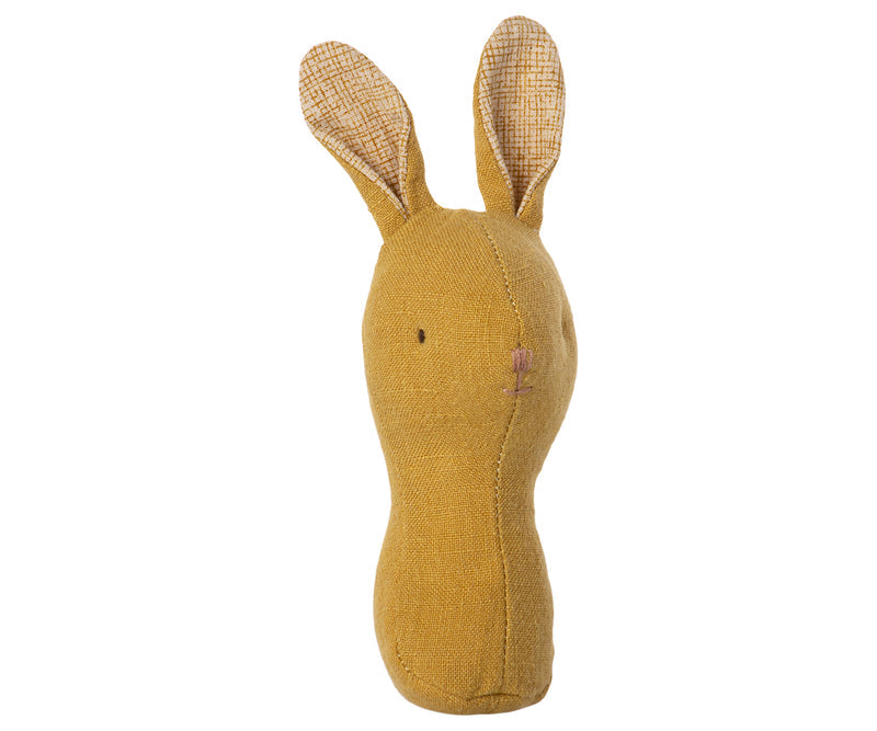 Maileg Lullaby Friends, Bunny Rattle - Dusty Yellow