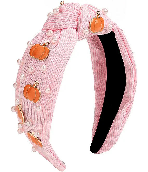 Coquette Pumpkin Gemstone Headband