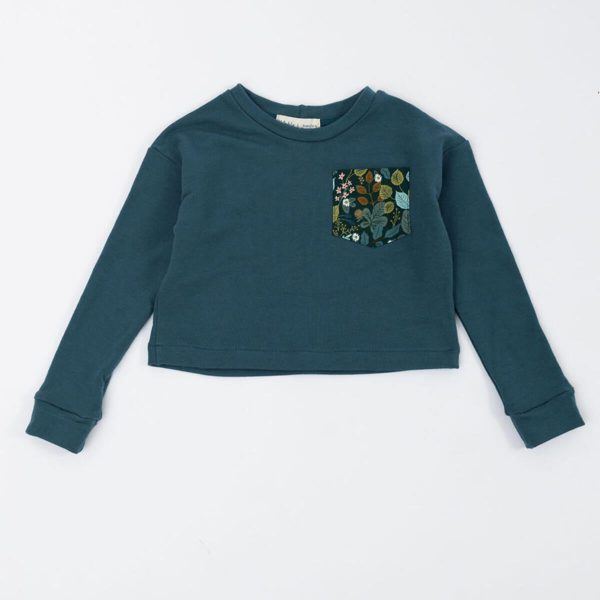 Thimble Bamboo Cropped Sweatshirt - Bluegrass Ivy