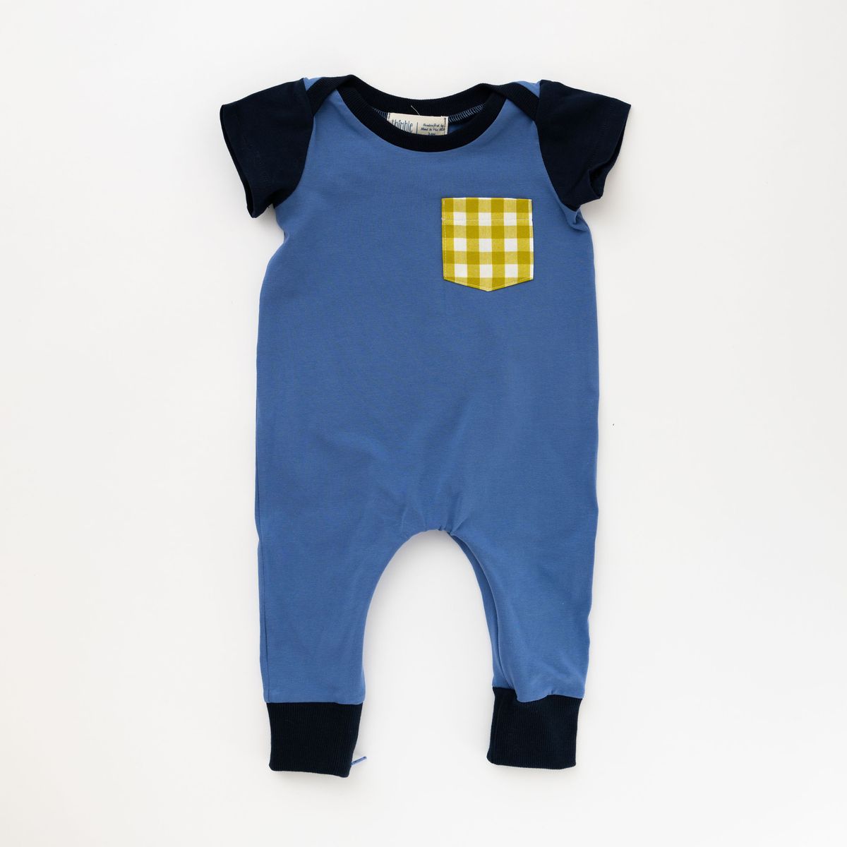 Thimble Zipper Romper - Summer Cornflower