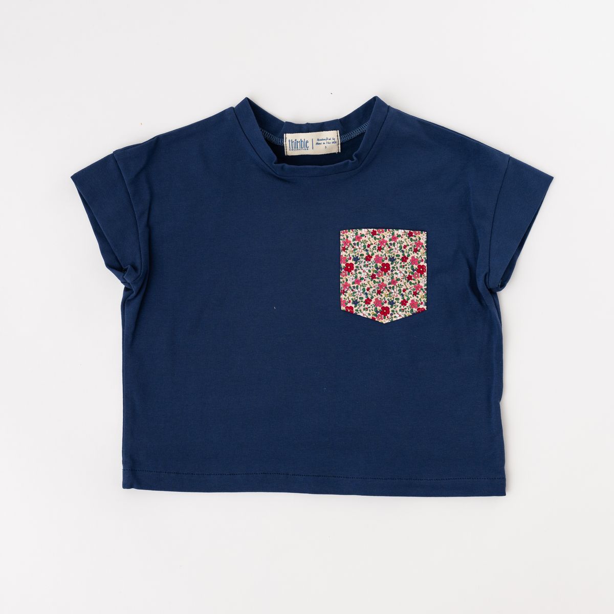 Thimble Modern Tee - Marine Posy