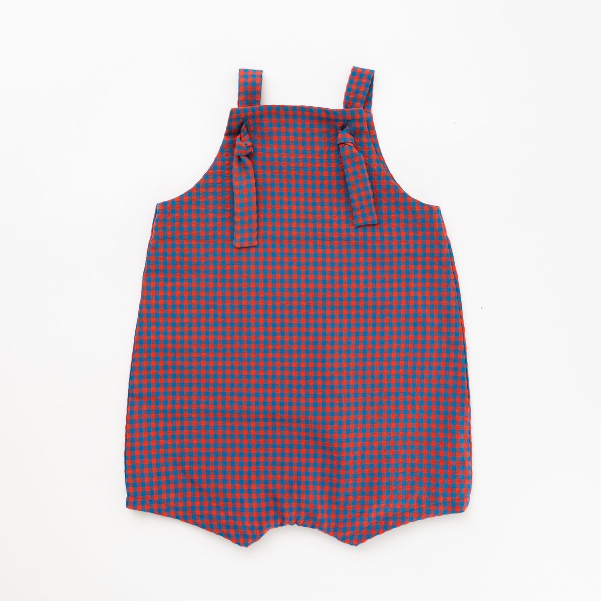 Thimble Knotted Shortall - Poppy Gingham