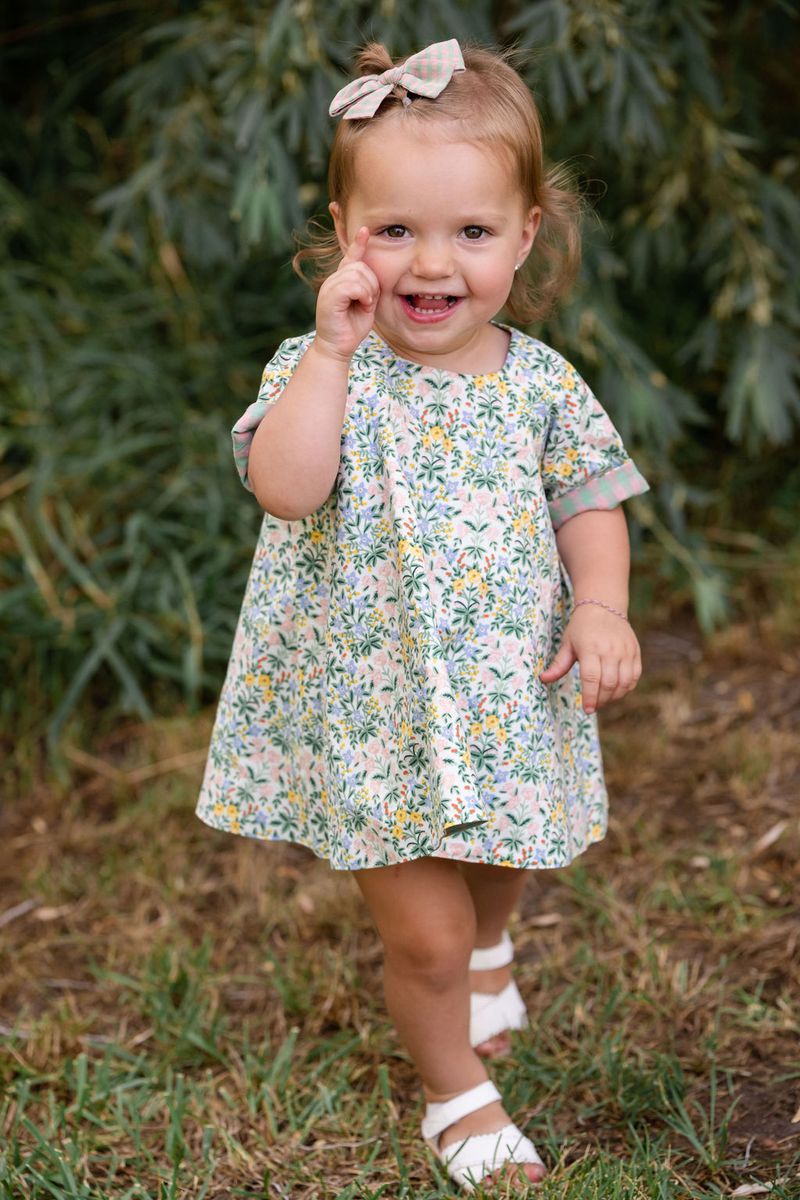 Thimble Collection Reversible Swing Tunic - Clover Blooms