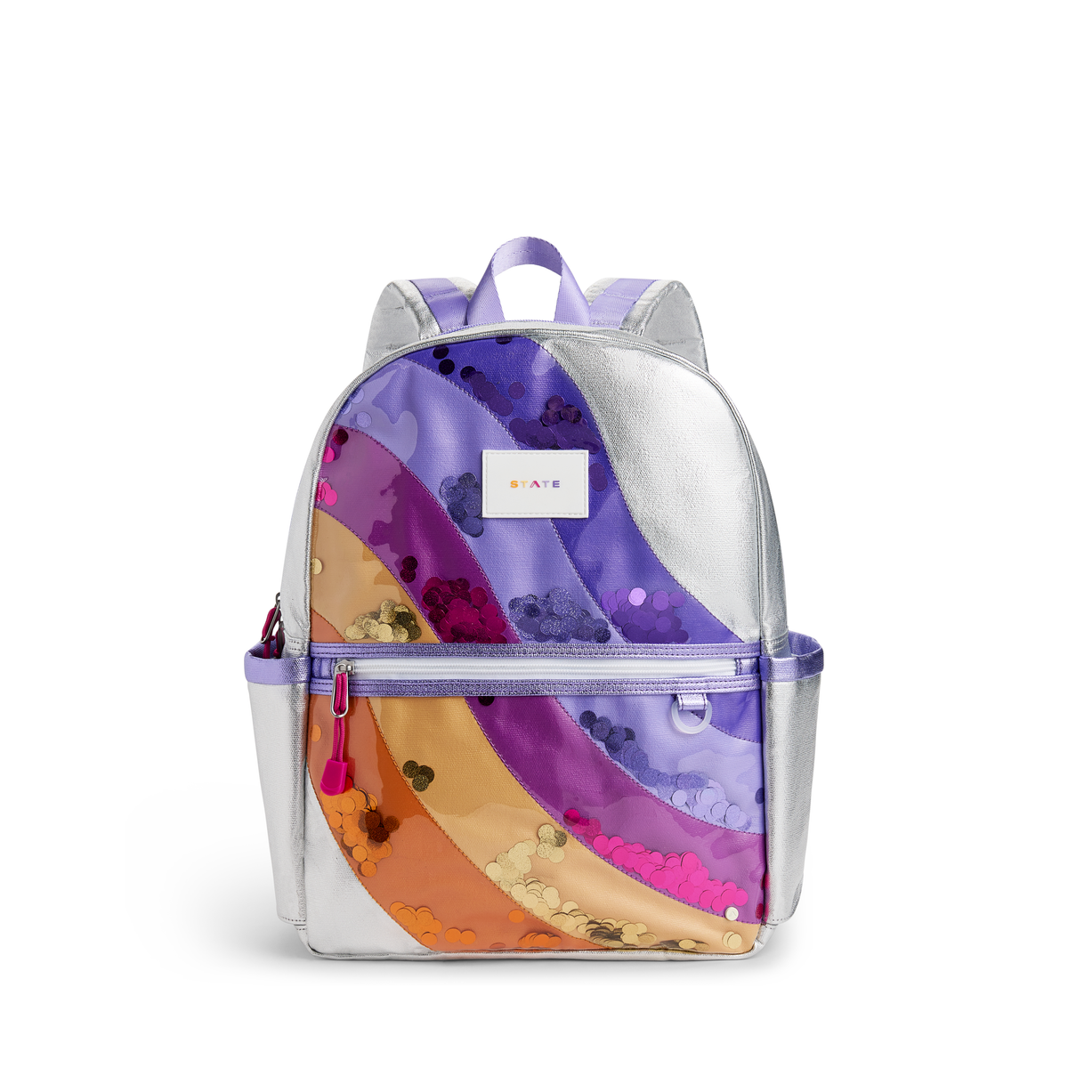 STATE Kane Double Pocket Backpack - Metallic Sequin Wave