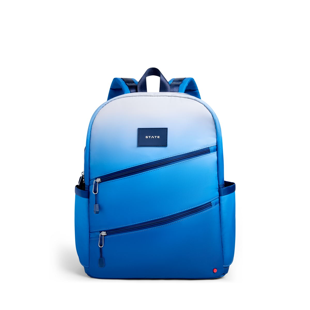 STATE Kane Double Pocket Large Backpack - Blue Gradient Diagonal Zipper