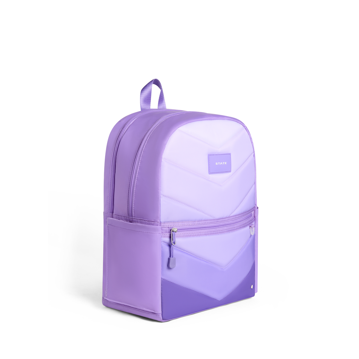 STATE Kane Double Pocket Backpack - Lilac Chevron