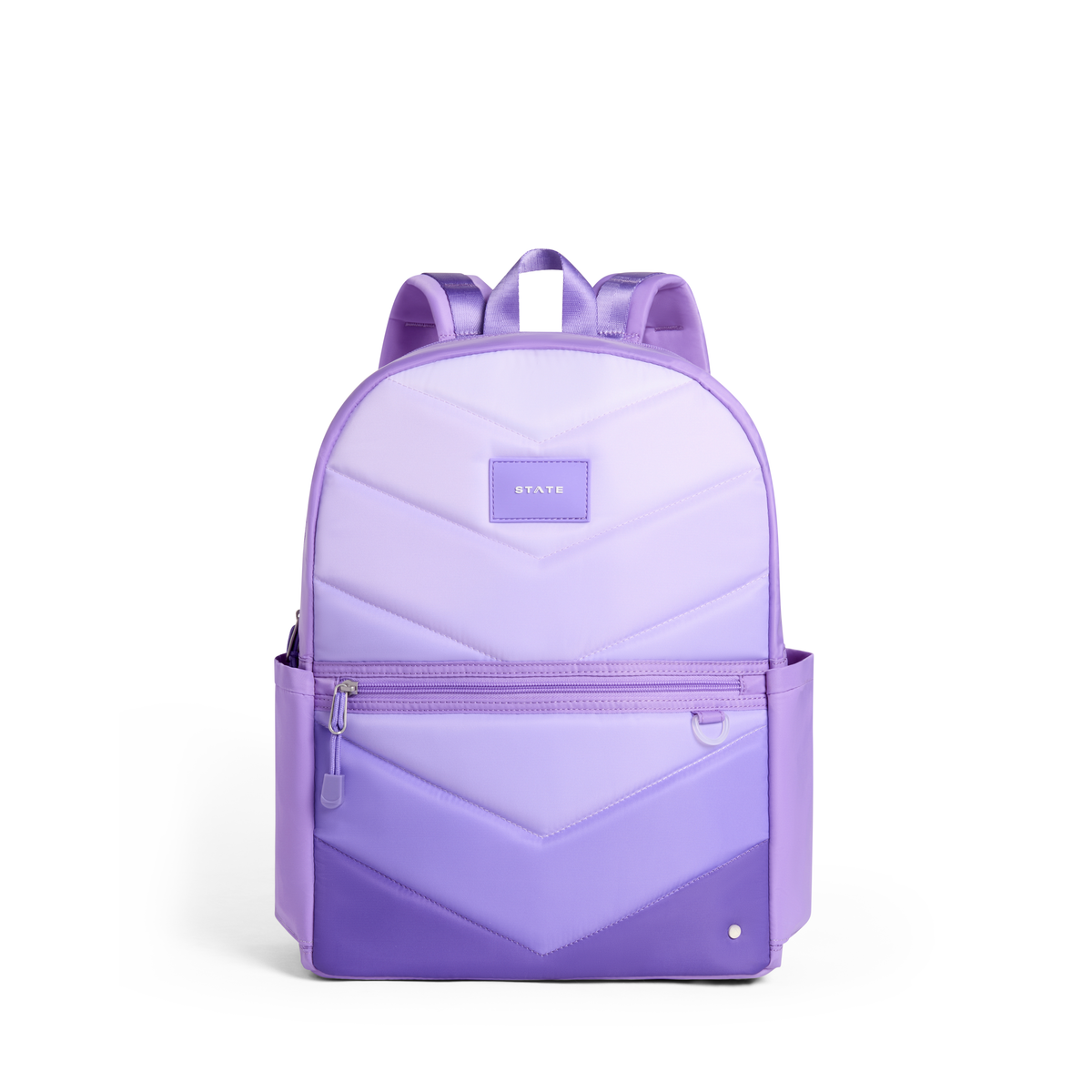STATE Kane Double Pocket Large Backpack - Lilac Chevron