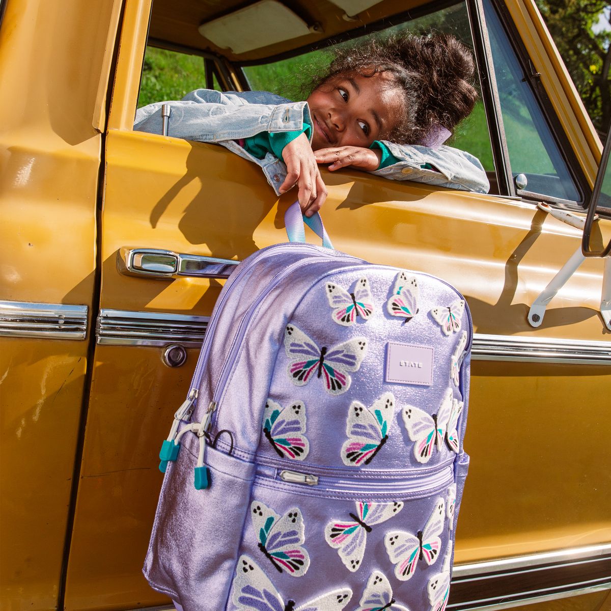 STATE Kane Double Pocket Backpack - 3D Butterfly