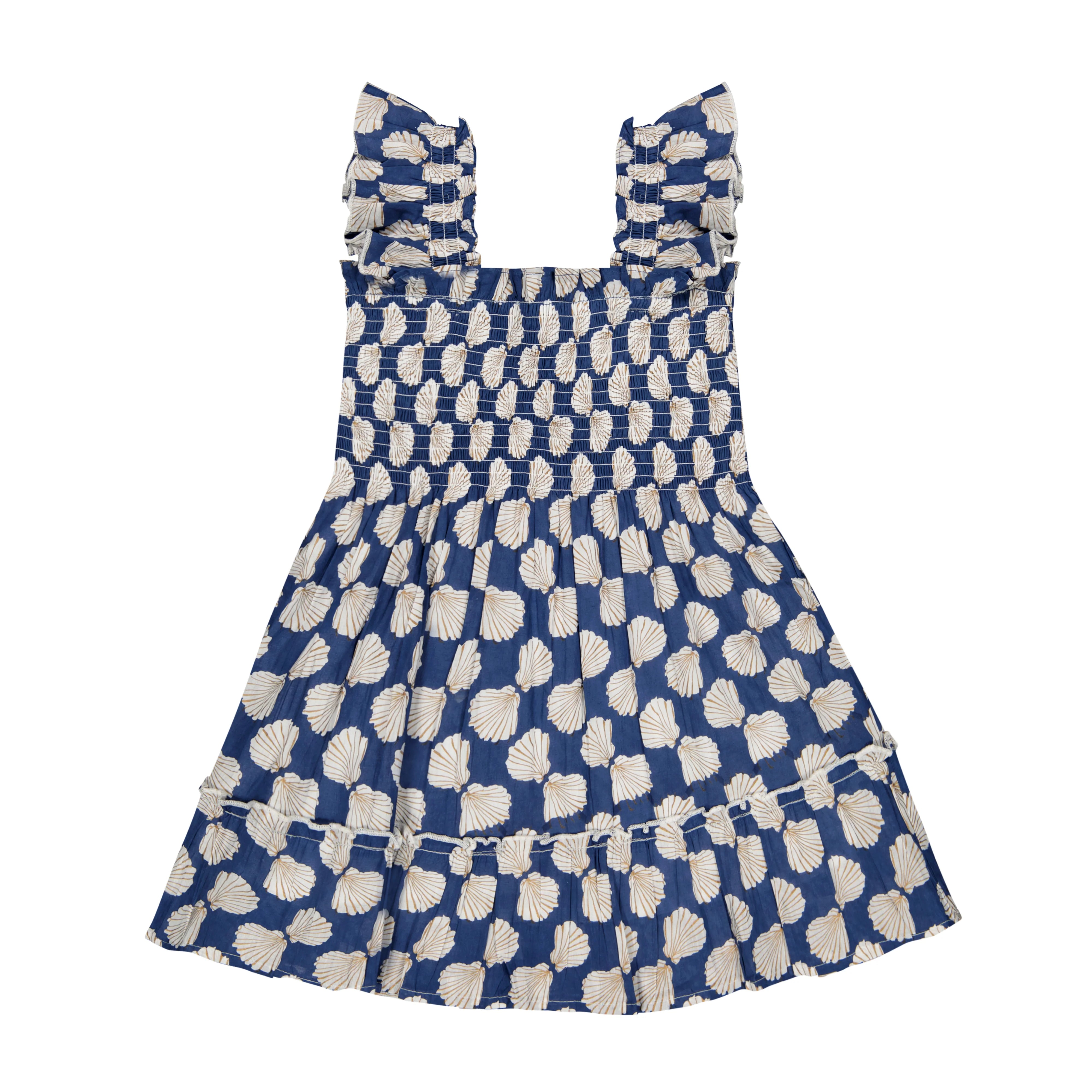 Mer St. Barth Mini Paloma Dress - Shell Beach Navy
