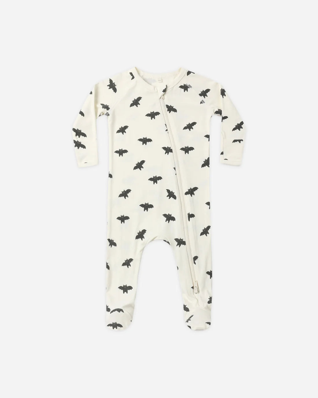 Quincy Mae Bamboo Zip Footie - Bats