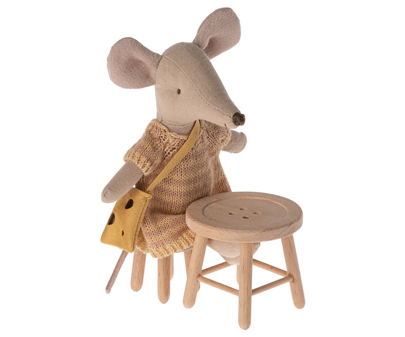 Maileg Table and Stool Set, Mouse